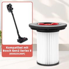 Nikcorp HEPA filtar za usisavač Bosch Unlimited Gen2 Series 8 zamjenski 12036642 12023349, 99,9% filtracije za prašinu i alergene, set 1 filtar i četkica za čišćenje, ABS plastika, kompatibilan samo sa