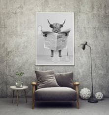 Nikcorp Poster na platnu bez okvira Poster Smiješne životinje u kupaonici tisk visok rezolucije ekološki inkjet 60x90 cm za zidnu dekoraciju spavaća soba dnevni boravak ured