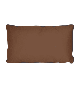 Nikcorp Dekorativne navlake za jastuke teflonski vodootporne 50x30 cm, set 2 kom, smeđe s kontrastnom bordurom, zatvarač brzi patent, poliester 100%, za vrt balkon terasa