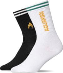 Nikcorp Sportske kratke pamučne čarape do gležnja retro Aquaman organic cotton, prozračne elastične, udobne za trening i svaki dan, 2 para 43-46
