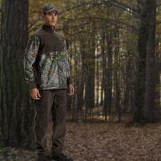 Nikcorp Muške cargo lovačke hlače kamuflaža 4XL izdržljive softshell outdoor hlače, vodoodbojne, prozračne, brzo se suše, podstava od runa, 6 džepova, smeđe, elastičan pojas, UV zaštita