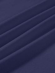 Nikcorp Ženski ljetni trenirni komplet Casual 2-dijelni set XL kobaltno plava navy blue kratki rukav majica kratki šorts elastični široki pojas prozračna meka rastezljiva tkanina za kuću šetnje jogging