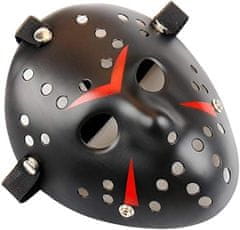 Nikcorp Maska za Halloween Fartoni Jason Hockey/Killer bijela, univerzalna veličina za odrasle, horror slasher filmski dizajn za kostime i fotke