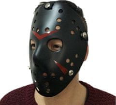 Nikcorp Maska za Halloween Fartoni Jason Hockey/Killer bijela, univerzalna veličina za odrasle, horror slasher filmski dizajn za kostime i fotke