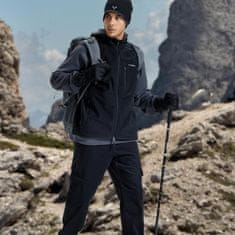 Nikcorp Muške cargo lovačke hlače vojna kamuflaža XL, softshell vjetrootporne, vodoodbojne, termoizolirani flis iznutra, 6 džepova, elastični pojas, UV zaštita, crne 96% poliester 4% elastan