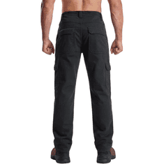 Nikcorp Muške cargo lovačke hlače vojna kamuflaža XL, softshell vjetrootporne, vodoodbojne, termoizolirani flis iznutra, 6 džepova, elastični pojas, UV zaštita, crne 96% poliester 4% elastan