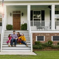 Northix Adjustable Galvanized Steel Window Security Grill System
