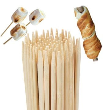 Northix 90cm Extra Long Bamboo BBQ Skewers for Outdoor Grilling