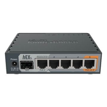 Mikrotik hEX S RB760iGS 5-portni SFP/PoE Gigabit ruter
