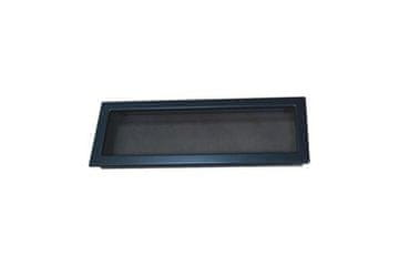 HACO Rešetka kamina Fireplace grate with frame and LKM mesh, 170 x 490 mm, graphite lacquer 0721