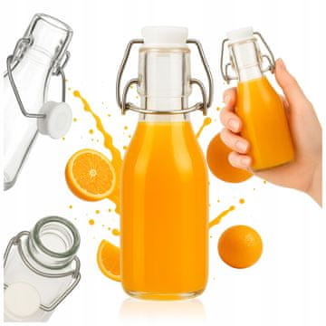 Okrugla boca s kopčom - 110 ml