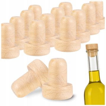 50 umetnih plutastih čepova za boce za vino, sintetički promjer 12 mm