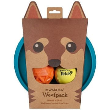 Waboba Waboba Woopack Set Za Pse 2X Lopte 1X Frizbije Za Aktivne Pse