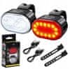 Verkgroup LED set svjetala za bicikl, 200 lm, do 20 sati (RC-K-1450)