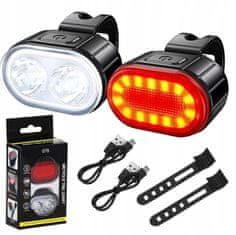 Verkgroup LED set svjetala za bicikl, 200 lm, do 20 sati (RC-K-1450)
