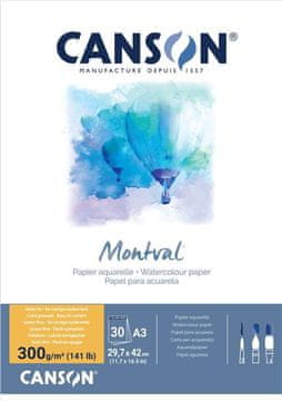 Rayher.	 Blok akvarel Montval A3 300 g Jumbo; 30 papira, Cold Pressed
