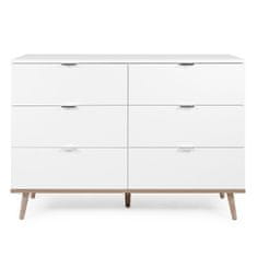Homestyle4U Komoda, 120x40x86,5 cm, bijela