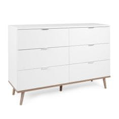 Homestyle4U Komoda, 120x40x86,5 cm, bijela