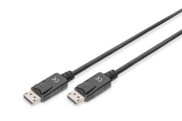 Digitus DisplayPort kabel digitus s bravom, 4k 60hz uhd, dp/dp m/m crni, 2m