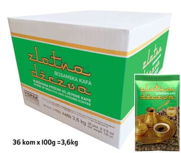 kava ZLATNA DŽEZVA  mljevena, 100g x 36 kom