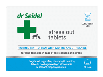 Dr. Seidel Stress Out tablete za smirenje životinja, 30 tableta
