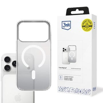 3MK Frosty magnetska futrola za iPhone 17 Pro bijela s magnetskim poklopcem