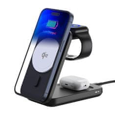 3MK Bežični punjač 3-u-1 15W Qi2 za iPhone s MagSafe