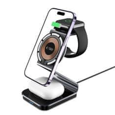 Tech-protect Tech-Protect Qi Punjač Za Magsafe Apple Watch Iphone Airpods 3-U-1 Stanica
