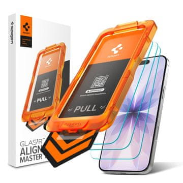 Spigen Spigen Kaljeno Staklo Glas.tr Slim Pakiranje Od 3 Komada Za Iphone 17 Savršeno Prilagođavajuće