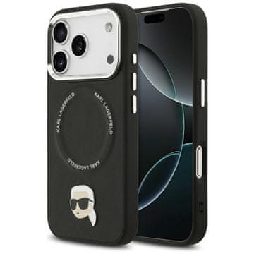Karl Lagerfeld Karl Pin MagSafe maskica za iPhone 17 Pro crna