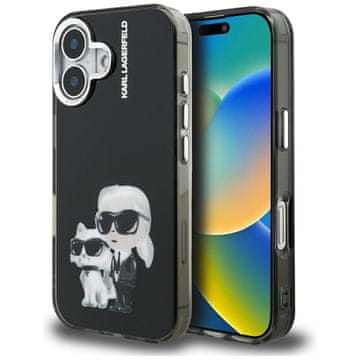 Karl Lagerfeld Maska Karl Lagerfeld Za Iphone 16 Iml Akvarelni Kraj Karl & Choupette & Logo