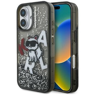 Karl Lagerfeld Karl Lagerfeld Futrola S Tekućim Šljokicama I Logom Choupette Za Iphone 16 High