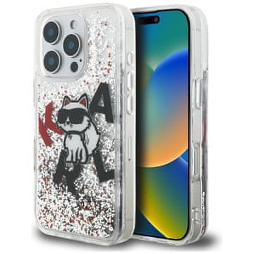 Karl Lagerfeld Karl Lagerfeld Tekuća Futrola Sa Šljokicama Za Iphone 16 Pro Max S Logom Choupette