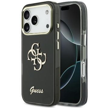Guess IML 4G Script metalna maskica za iPhone 17 Pro crna