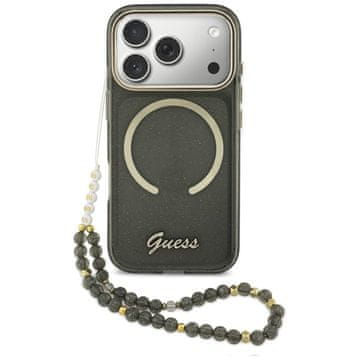 Guess Guess Iml Glitters Script Futrola S Trakom Za Iphone 17 Pro Magsafe S Bijelim Logom