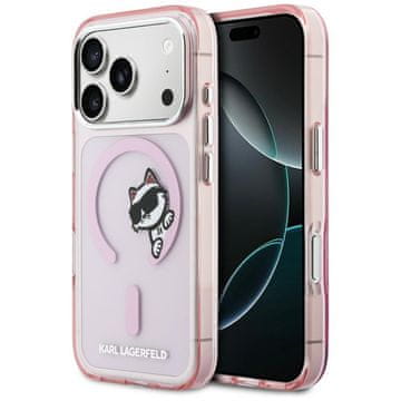 Karl Lagerfeld IML Peekaboo MagSafe maskica za iPhone 17 Pro roza
