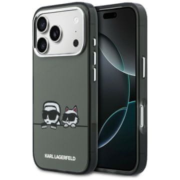 Karl Lagerfeld IML Karl & Choupette Peekaboo maskica s MagSafe logotipom za iPhone 17 Pro crna