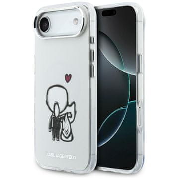 Karl Lagerfeld Karl & Choupette stražnja MagSafe maskica za iPhone Air prozirna