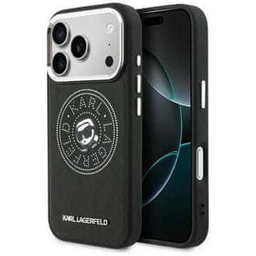 Karl Lagerfeld Point & Karl Sketch MagSafe maskica za iPhone 17 Pro Max crna