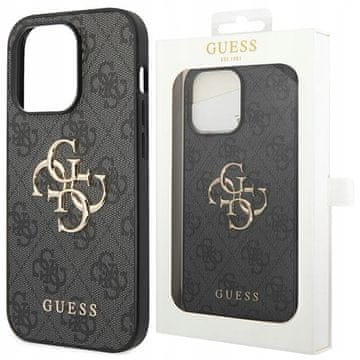 Guess Guess Tvrda Futrola Za Iphone 15 Pro Max 6.7 Siva S Metalnim Logom