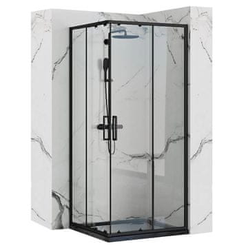 REA Tuš kabina Rea Punto Black 80x80