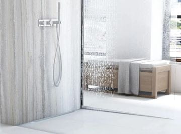 REA Letva za tuš kabinu 140cm Brush nickel