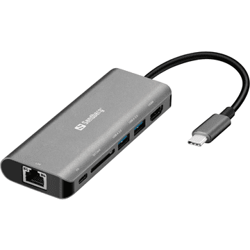 Sandberg USB-C Dock HDMI+LAN+SD+USB 100W doking stanica