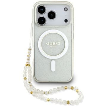 Guess Guess Iml Glitter Pearl Futrola S Remenom Za Iphone 17 Pro Magsafe S Jedinstvenim