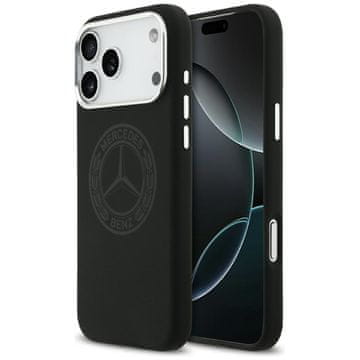 MERCEDES Silikonska MagSafe maskica s vintage logom a za iPhone 17 Pro Max, crna