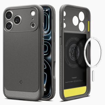 Spigen Spigen Rugged Armor Magsafe Futrola Za Iphone 17 Pro Siva S Pojačanom Zaštitom
