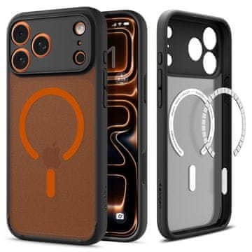 Spigen ULTRA HYBRID MAGSAFE IPHONE 17 PRO MAX FROST CRNA/NARANČASTA