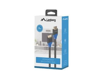 Lanberg Kabel HDMI Lanberg M/M v2.0 4K puna bakrena žica 3m crni Box