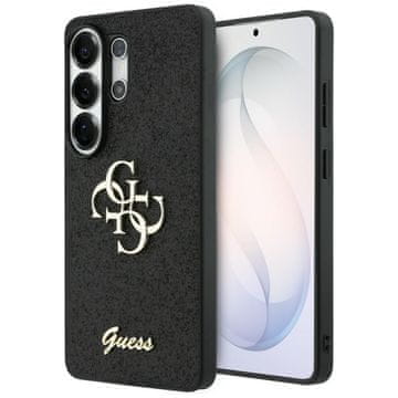 Guess Fixed Glitter Big 4G metalna maskica s logom za Samsung Galaxy S26 Ultra crna