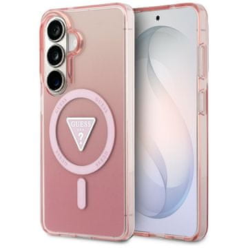 Guess IML Gradient Trokutasta MagSafe maskica za Samsung Galaxy S26 ružičasta